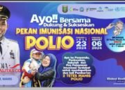 Kadis Kota Dumai Ajak Masyarakat  Untuk Dukung dan Sukseskan Pekan Imunisasi Nasional Polio