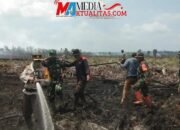 Kapolsek Pinggir, Kerahkan Team Terpadu Padamkan Api Di Kawasan Konservasi (GSK) Sebagai Paru Paru Dunia