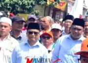Ratusan Pendukung Pasangan Calon Walikota – Wakil Walikota Padangsidimpuan Letnan – H. Harry Pahlevi Daptar Ke KPUD