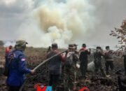 Team Terpadu Kapolsek Pinggir Berjibaku Melakukan Penanggulangan Karhutlah di Kawasan Konservasi Giam Siak Kecil Sebagai Paru- Paru Dunia