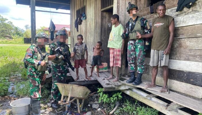 Kepedulian Marinir Habema Baksos Disambut Gembira Warga Sokamu