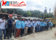 Mediasi Serikat Pekerja Bongkar Muat PT MAN Di Kantor Desa Bangun Jaya Berjalan Lancar Dan Kondusif.