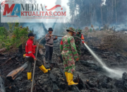 Terdeteksi Hot Spot (HS), Team Sinergitas, Kapolsek Pinggir, GERCEP, Tanggulangi Karhutlah Dengan Cepat