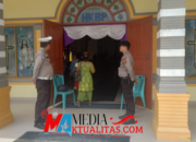 Berikan Kesejukan Dan Kenyamanan Saat Beribadah, Polsek Pinggir Laksanakan Giat Minggu Kasih