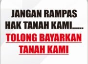 Warga Balai Raja Kembali Datangi Pintu Gerbang Tol, Pasang Spanduk ,Bayar Tanah Kami.