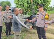 Kapolsek Pinggir Turun Langsung Dalam Melakukan Pengecekan Kesiapan Lahan Ketahanan Pangan Serta Laksanakan Sosialisasi Pilkada 2024 Kepada Petani Singkong