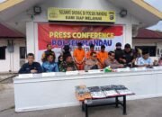 Polsek Mandau Bongkar Sindikat Curanmor, 11 Sepeda Motor dan Penadah Diamankan