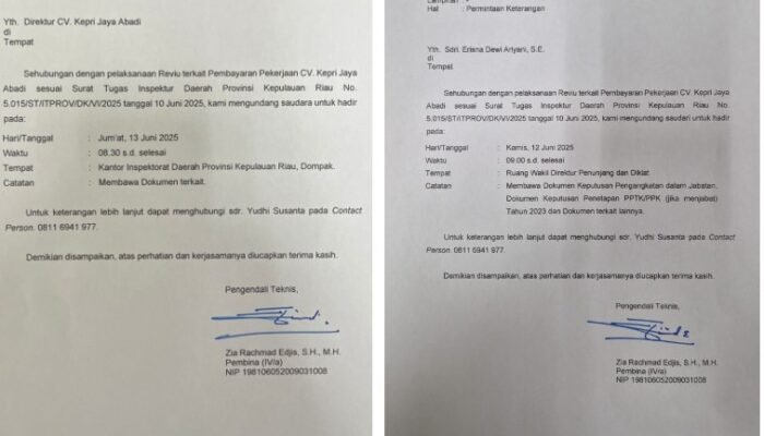 Kontraktor RSUD RAT Kepri Lapor KPK dan Kejagung: Dugaan Mafia Anggaran, Pembayaran Proyek Miliaran Mangkrak 3 Tahun