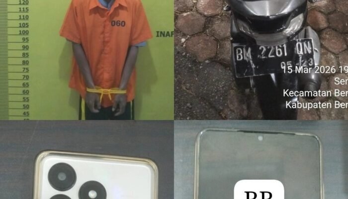 Aksi Jambret Terekam CCTV! Satreskrim Polres Bengkalis Ringkus Pelaku di Gang Amal