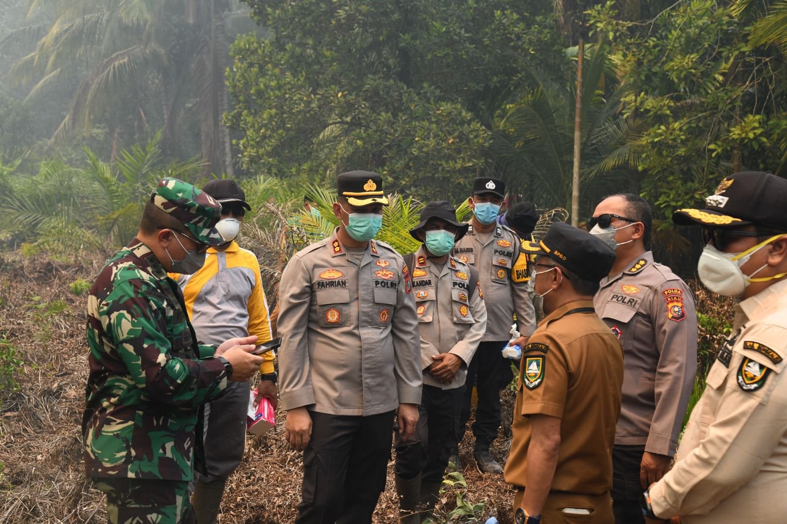 Turun ke Titik Api, Polda Riau dan TNI Kompak Perangi Karhutla di Bengkalis, Pelaku Siap Disikat Hukum