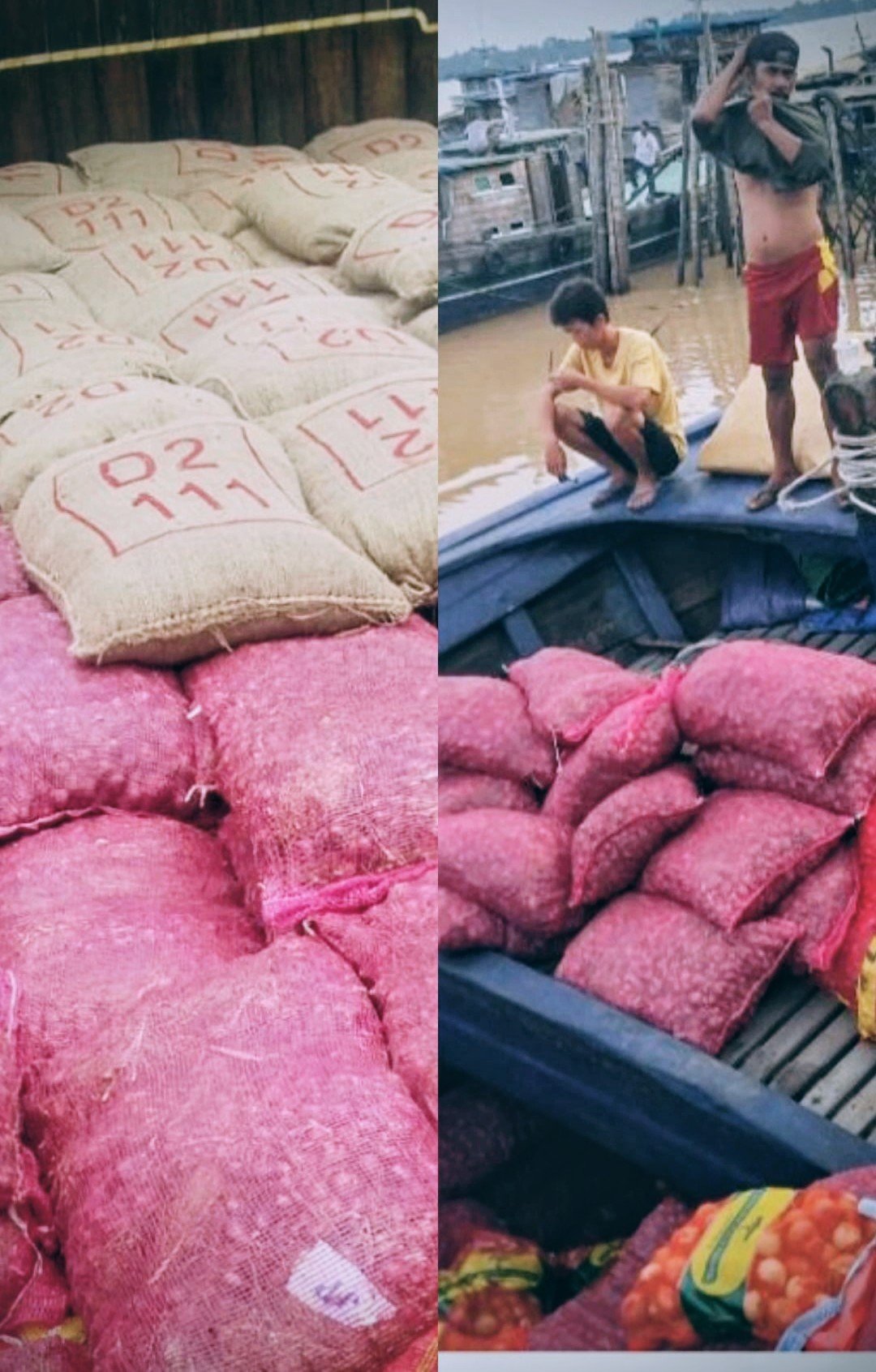 Terbongkar! Deninteldam XIX/TT Gerebek Kapal Bawa Hingga 60 Ton Bawang Ilegal di Tembilahan