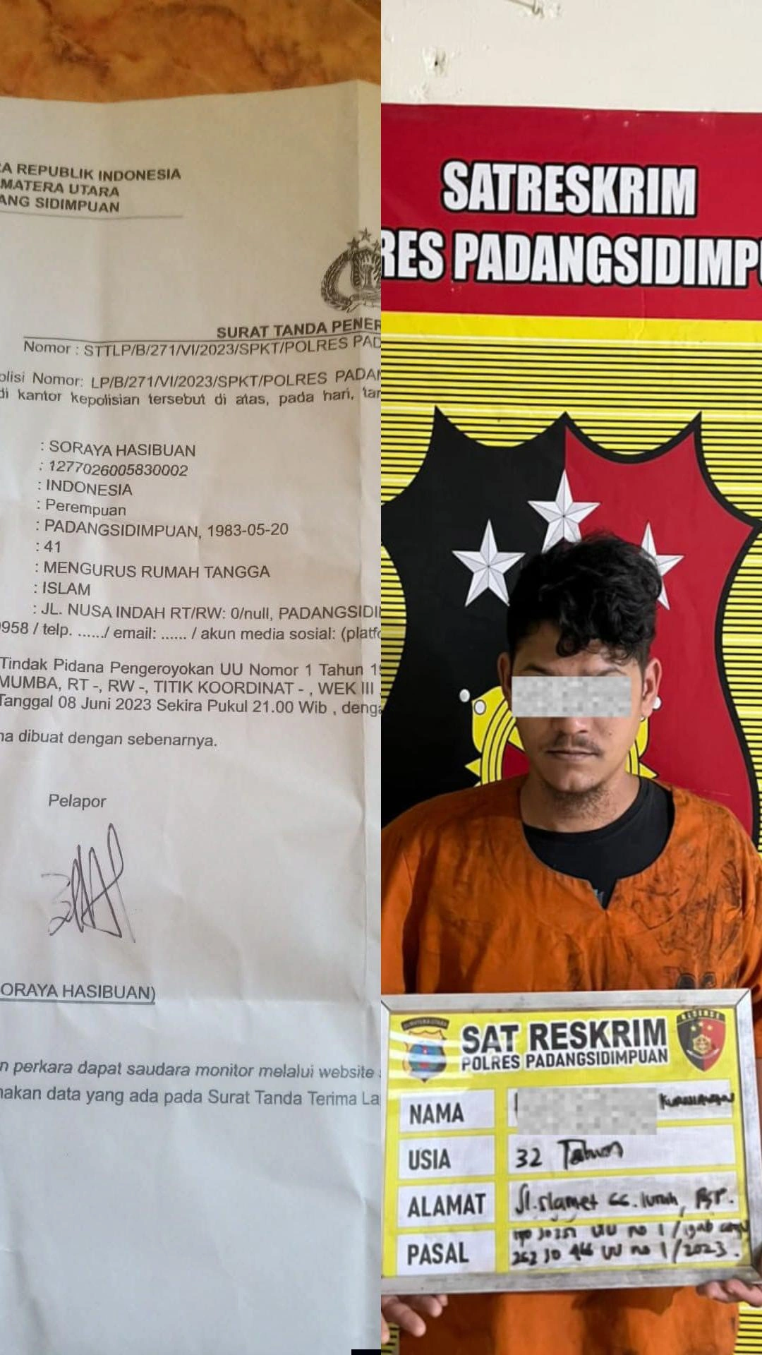 Tiga Tahun Menanti Keadilan, Polres Padangsidimpuan Akhirnya Tangkap Pelaku Pengeroyokan M Idris Hasibuan