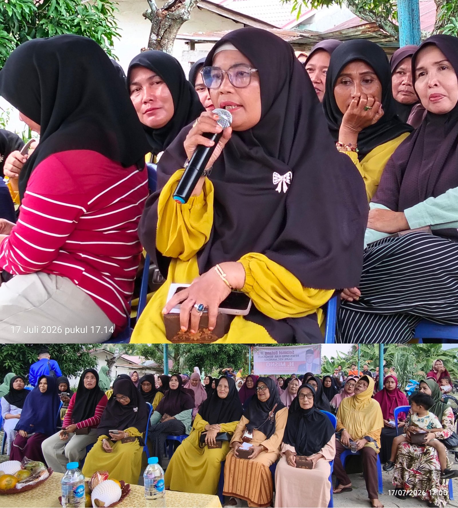 H. Misno berdialog dengan warga saat kegiatan reses di Air Jamban