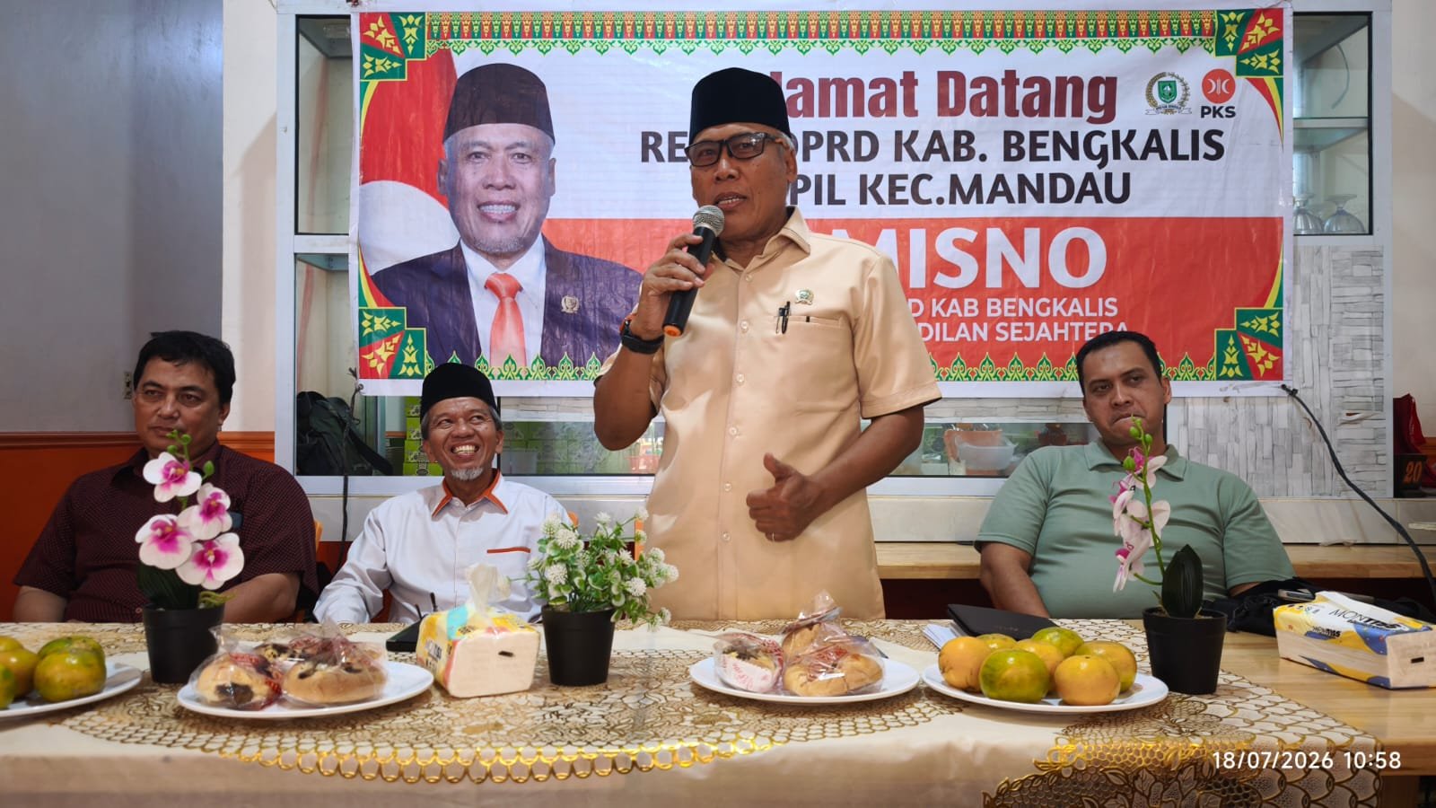 Reses H.Misno Ramai Dihadiri Komunitas Ojol Kota Duri, Apresiasi Perjuangan BPJS Ketenagakerjaan