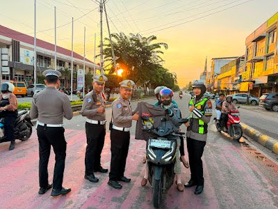 Satlantas Polres Dumai Kampanyekan Keselamatan Berlalu Lintas Humanis