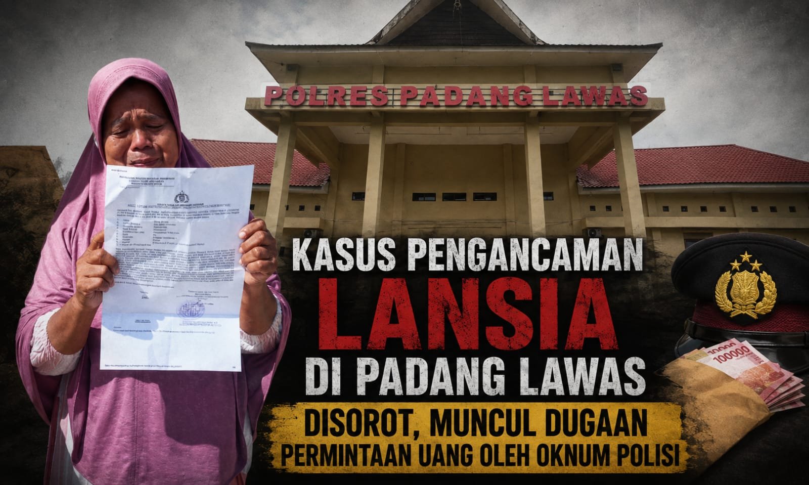 Kasus Pengancaman Lansia di Padang Lawas Disorot, Muncul Dugaan Permintaan Uang oleh Oknum Polisi