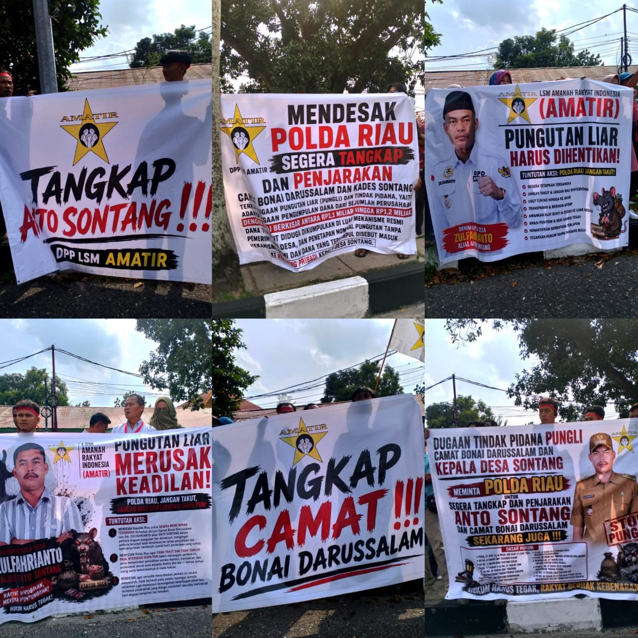 Kasus Dugaan Pungli Rp1,2 Miliar Memanas, LSM AMATIR Desak Polda Riau Tetapkan Camat dan Kades sebagai Tersangka