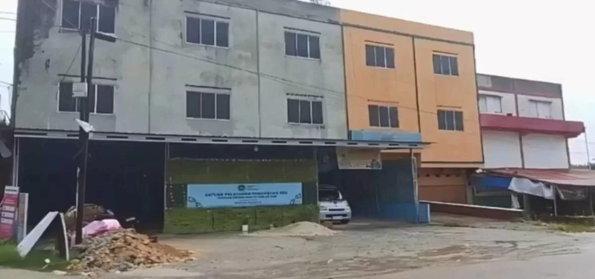 Bangunan SPPG di Kabupaten Siak yang menjadi sorotan terkait dugaan persoalan standar lokasi