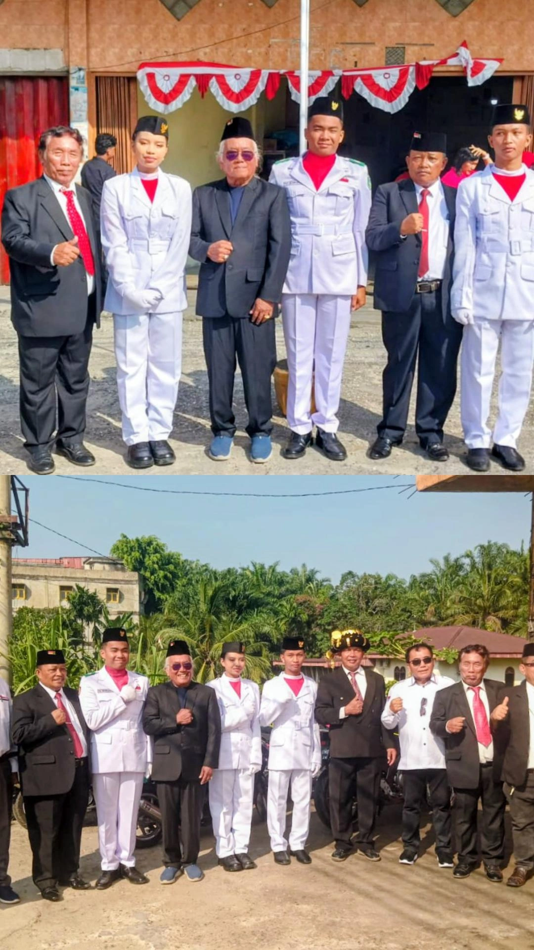 Upacara HUT ke-81 Kemerdekaan RI bersama PMBDS, ormas dan partai politik di Duri Mandau