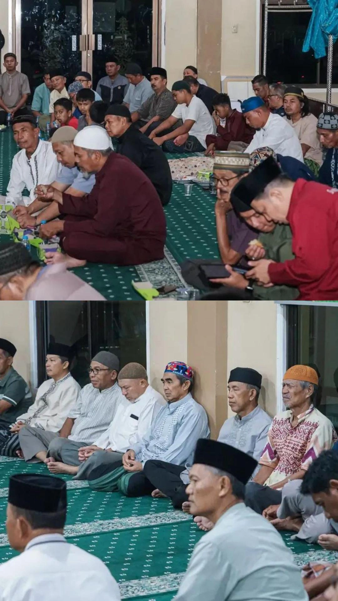 H. Misno menghadiri Maulid Nabi Muhammad SAW 1448 H di Masjid Al-Muflihin Pematang Pudu