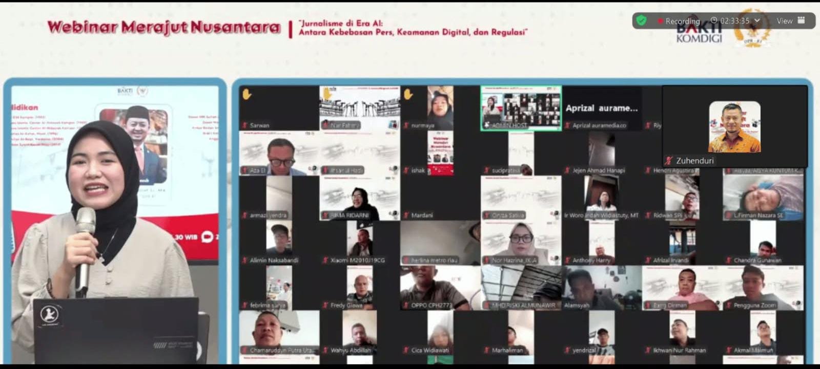 Webinar Merajut Nusantara Bahas Tantangan Jurnalisme di Era AI