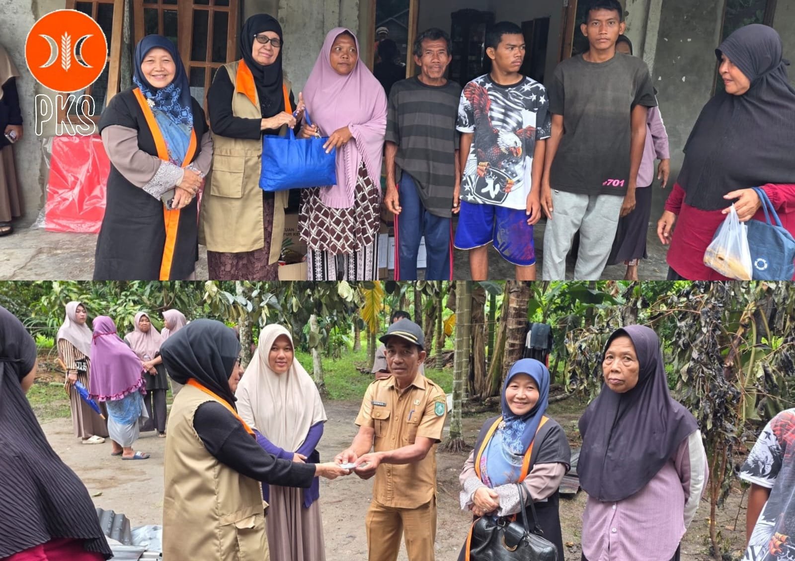 Rumah Ludes Terbakar di Desa Deluk, Dua Anggota DPRD Bengkalis Salurkan Bantuan dan Buka Donasi