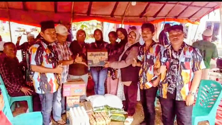 DPD PKN Padangsidimpuan Salurkan Bantuan untuk Korban Kebakaran di Kelurahan Kantin