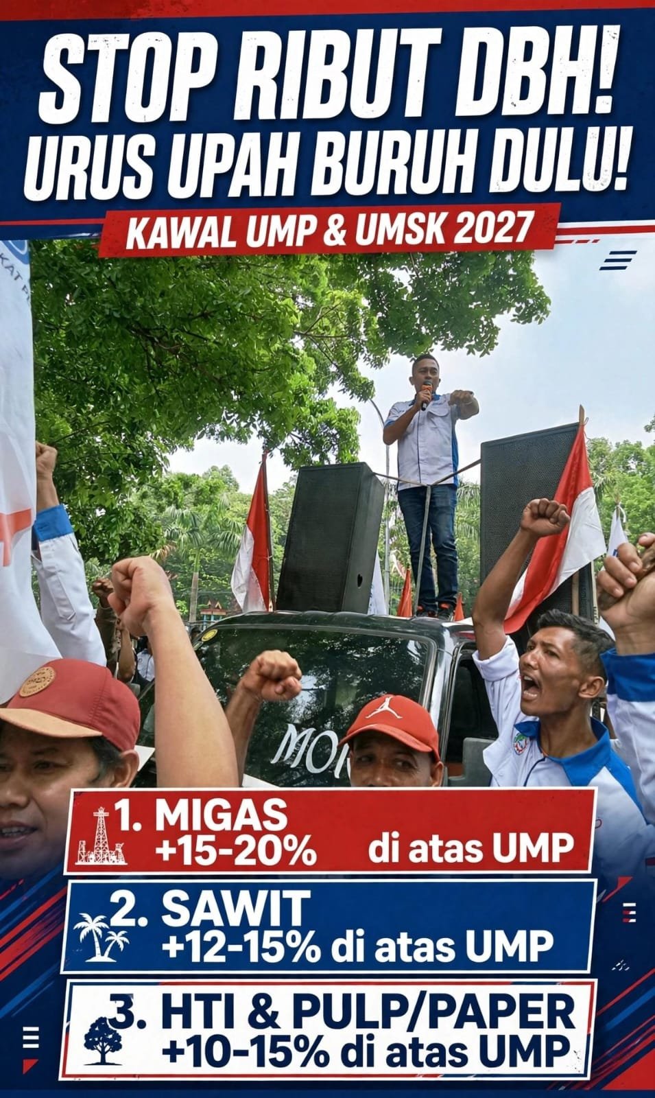 Stop Ribut DBH Migas dan Sawit, FSPMI Riau Fokus Kawal UMP dan UMSK 2027