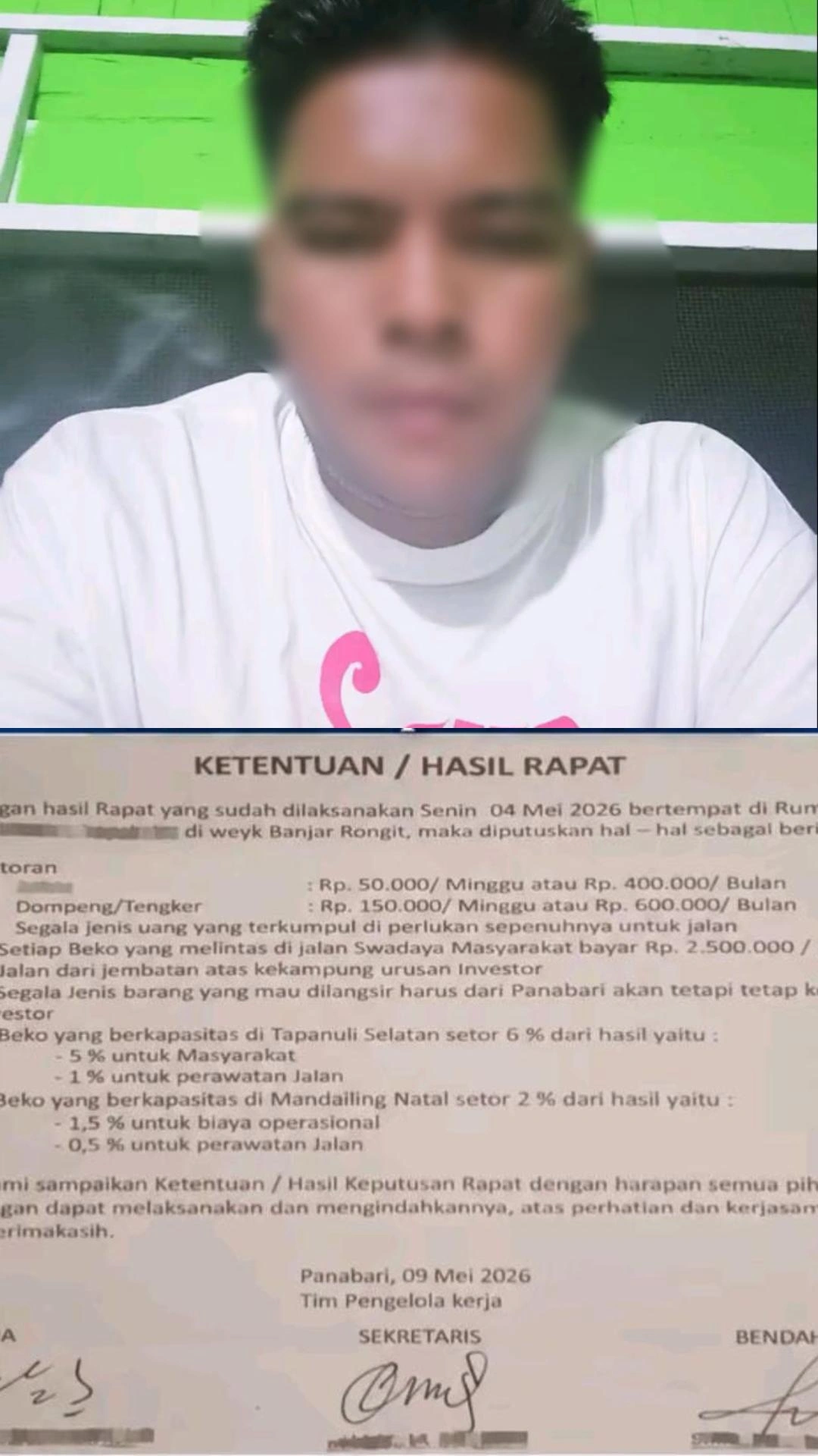 Dokumen Bagi Hasil Tambang Tantom Mencuat, Siapa di Balik Pengaturan Alat Berat?