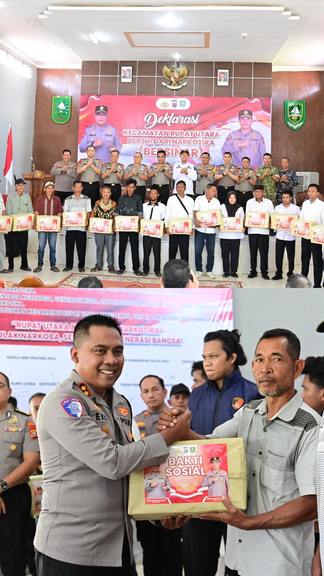 Rupat Utara Deklarasikan Perang terhadap Narkoba, Waka Polda Riau dan Kapolres Bengkalis Perkuat Sinergi