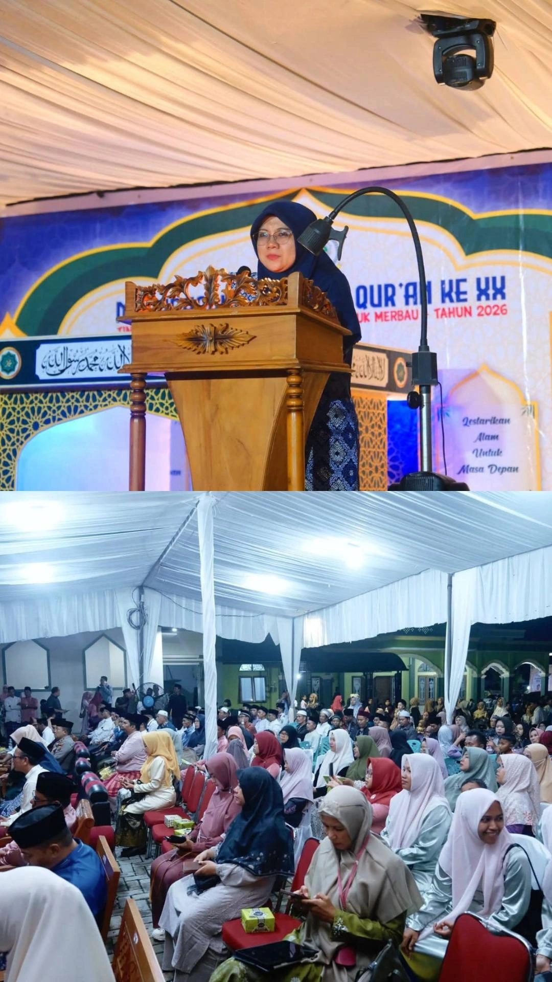 MTQ ke-XXIII Kecamatan Kandis Resmi Dibuka, Bupati Afni Zulkifli Hadir di Tengah Antusiasme Warga